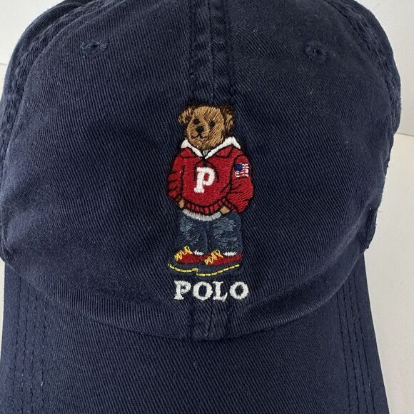 Polo Ralph Lauren Teddy BEAR Baseball Cap Navy Hoodie Jeans RL Fall 2013 OS - Picture 2 of 7